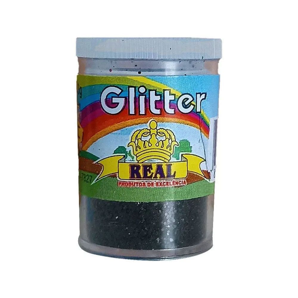 Glitter PVC Preto 3g - Real Seda