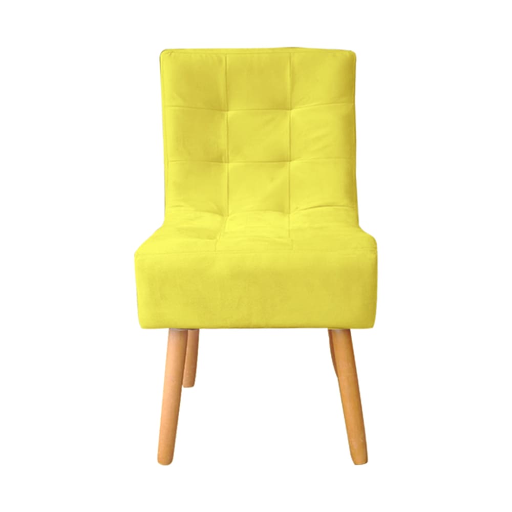 Cadeira De Jantar Reforçada Decorativa Liz Suede