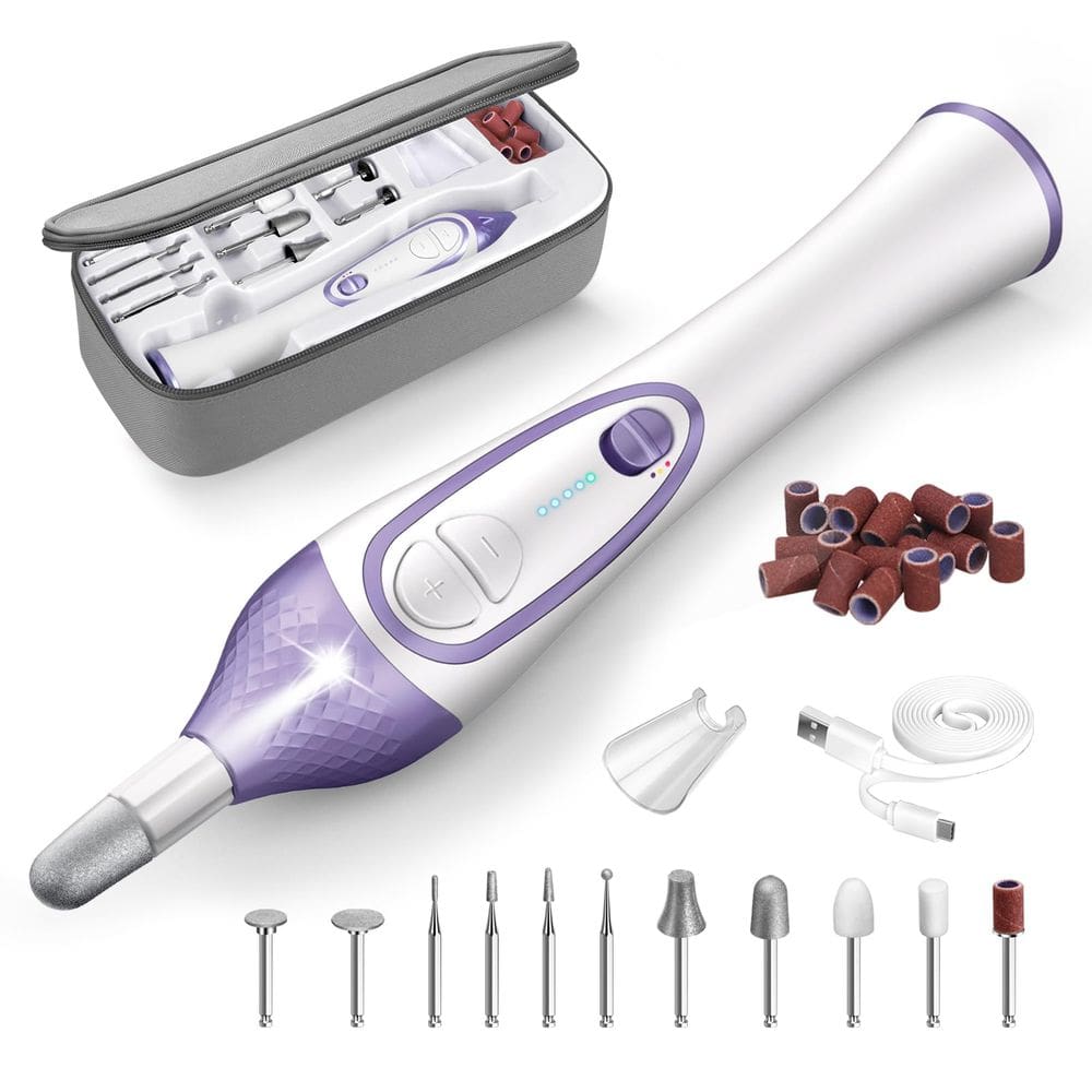 Kit de manicure e pedicure ISTON Electric Nail Lixa 36 unidades com estojo
