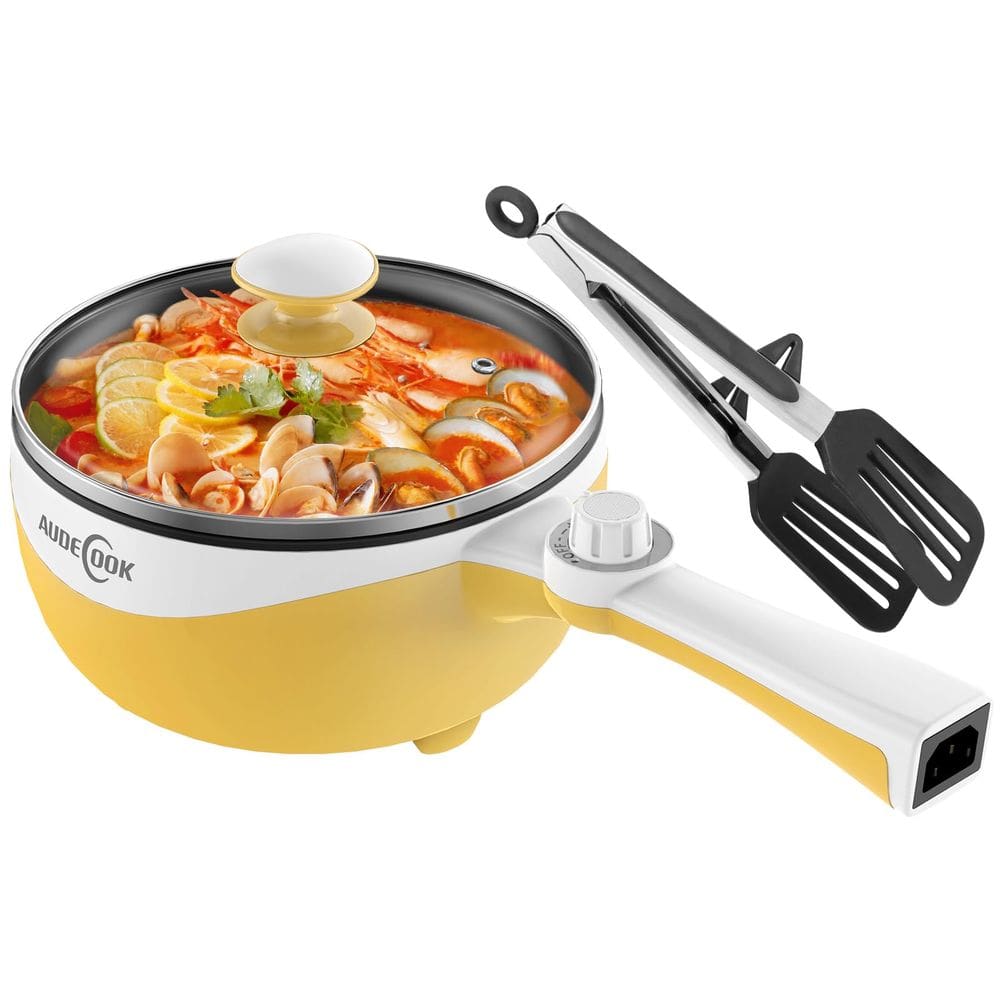 Mini frigideira elétrica Audecook 1,7 L com ajuste de potência