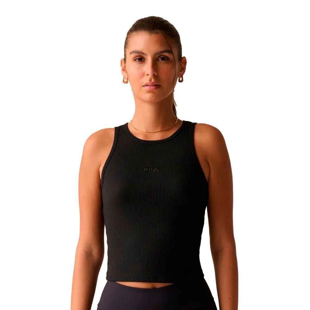 Regata Cropped Fila Basic Preta