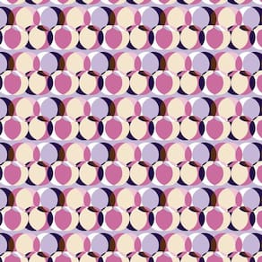 Papel De Parede Abstrato Circulos Rosas E Lilas Autocolante