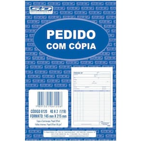 Pedido 1/18 com Cópia Preto 40 Folhas (2x40) 145x215 - São Domingos