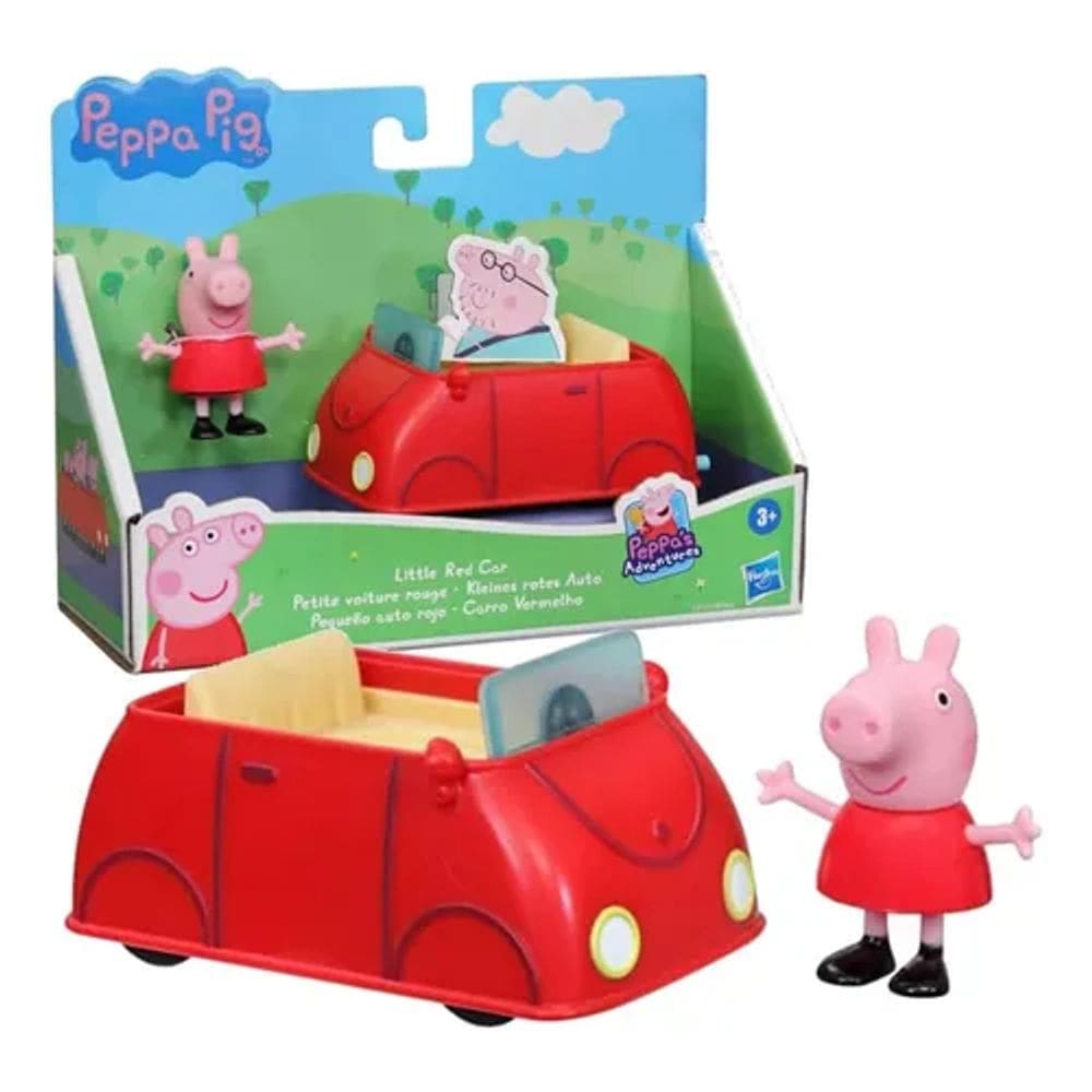 Figura e Veículo Peppa Pig Peppa`s Adventures Little Vehicles, Peppa 7,5 cm- F2212 - Hasbro, multicolorido