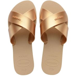Rasteira Havaianas Aqua Metálica Feminina - Dourado