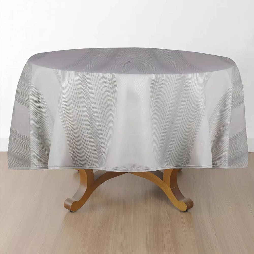 Toalha de Mesa Naturalle Limpeza Prática Redonda 1,80m Strip
