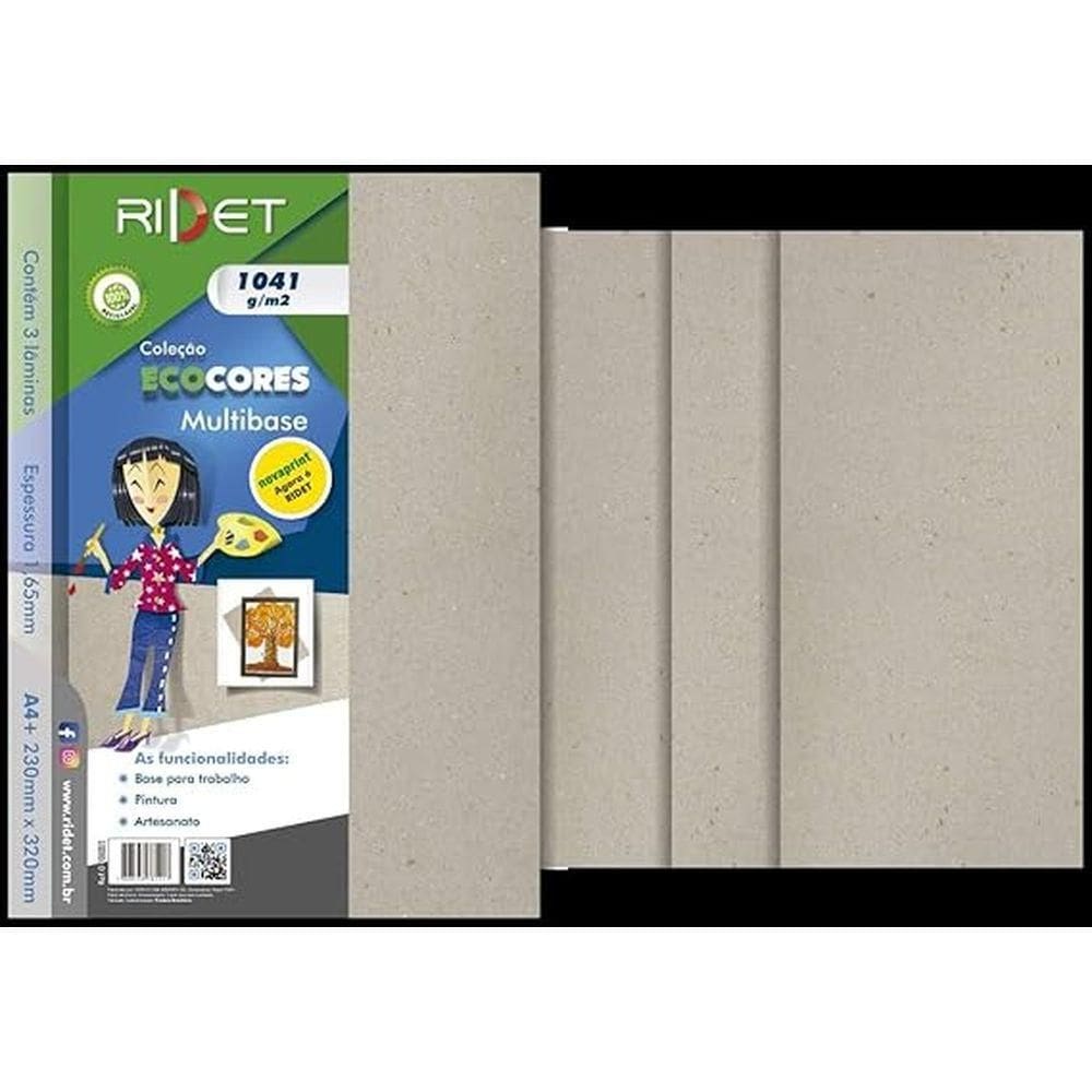 Bloco Criativo Multibase A4 32x23 1041gr 3 FLS - Ridet