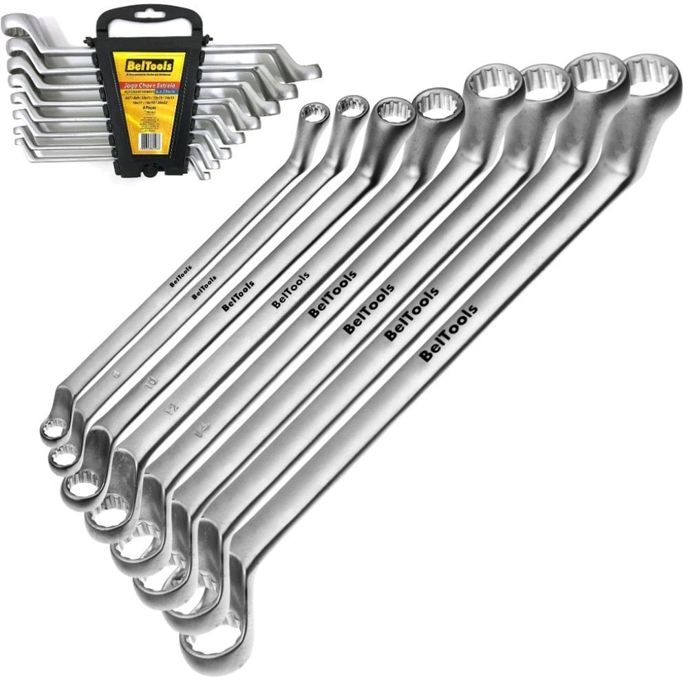 Jogo Chave Estrela 8 peças de 6 a 22mm Beltools