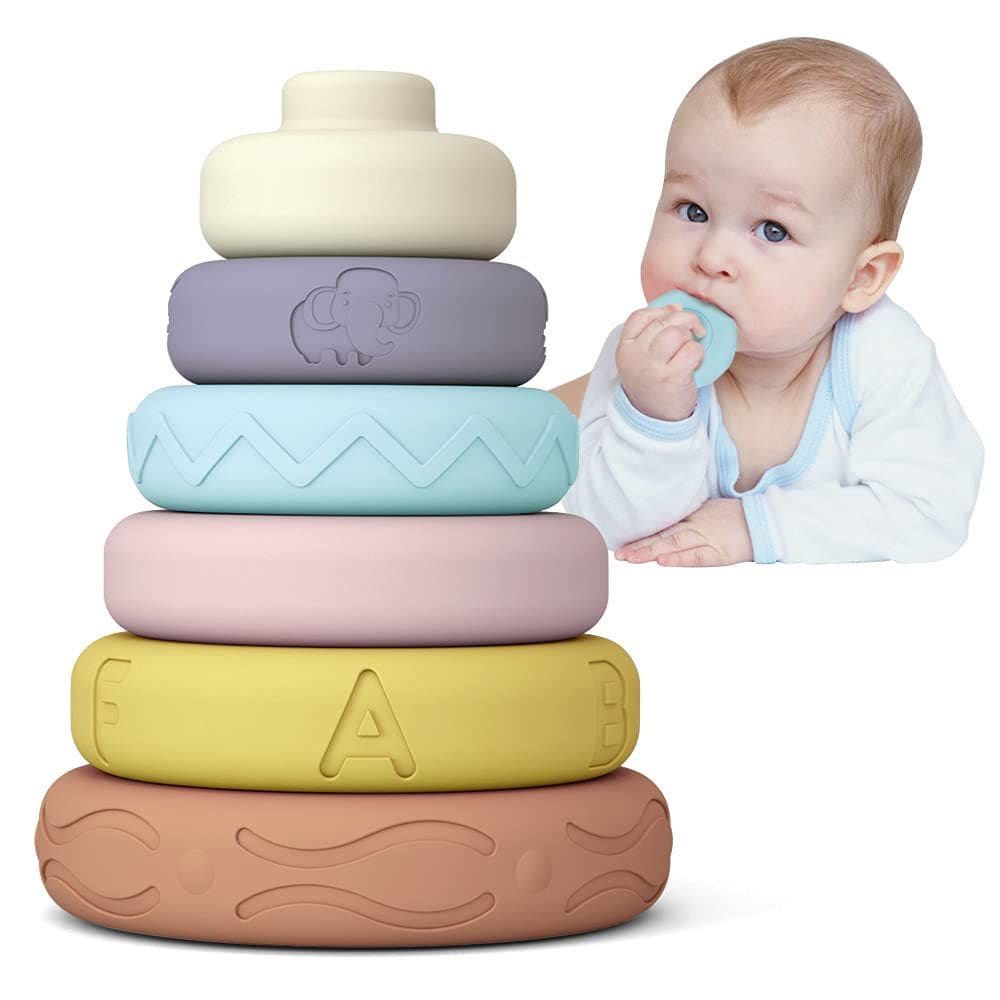 Brinquedos para empilhar e aninhar Mini Tudou Baby Girl de 6 meses ou mais