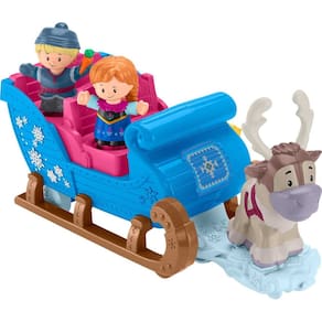 Brinquedo Fisher-Price Little People Disney Frozen Sleigh com bonecos