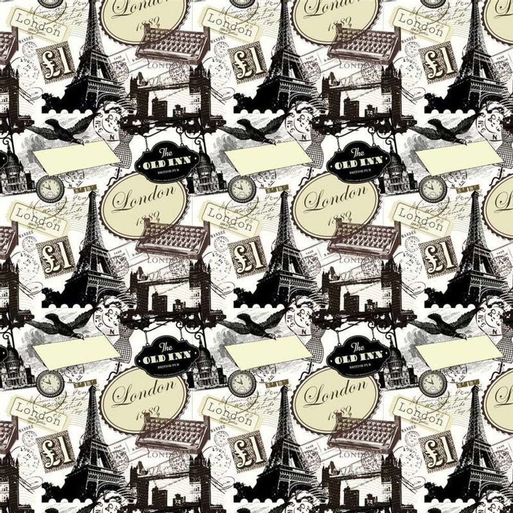 Papel De Parede Carta Correio Pombo Londres Autocolante Sala