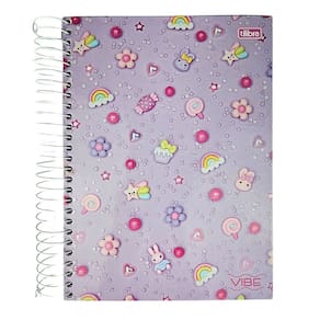 Caderno Espiral Grande Universitário 20 Matérias Vibe Feminino/Masculino (Á escolher) 320 Folhas Capa Dura Tilibra