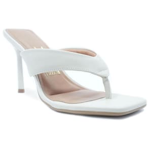 Tamanco Vizzano Básico Salto Alto Feminino - Off White