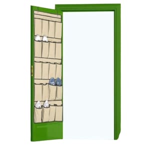 Sapateira Porta E Parede Organizador Vertical Gigante 20 Divisorias Capacidade 10 Pares Dobravel