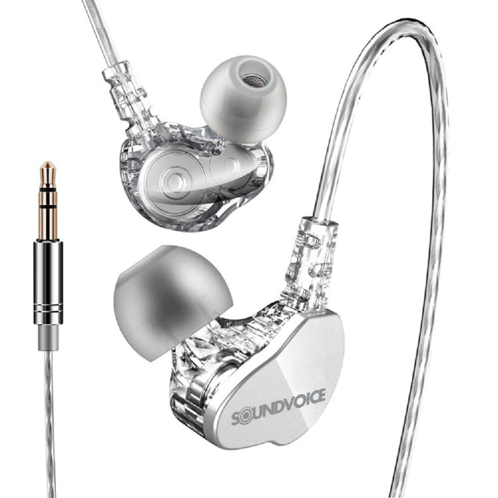 Fone de Ouvido In Ear Profissional IE-01 Branco Soundvoice