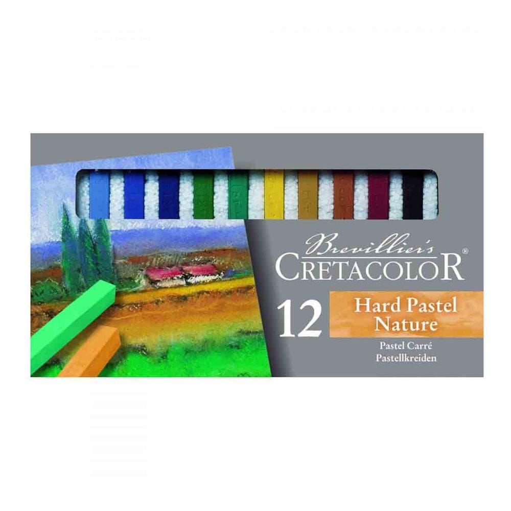 Giz Pastel Seco Carre 12 Cores Nature Cretacolor