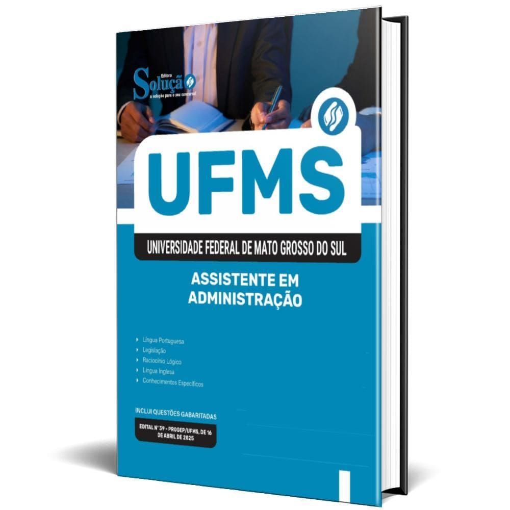Apostila Ufms 2025 - Assistente Em Administração