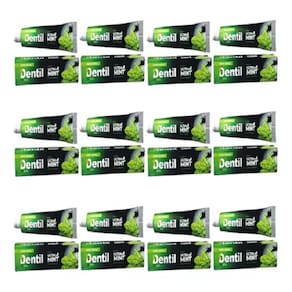 12 Creme Dental Dentil Ultra Mint Com Xilitol S/ Flúor Menta