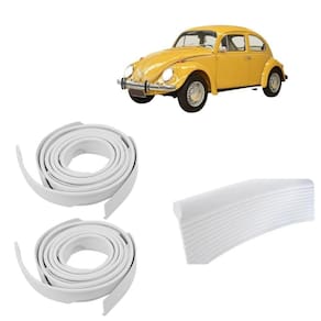 Par Borracha Debrum Do Paralama Tras Fusca 59 A 96 Branco - Un - 2