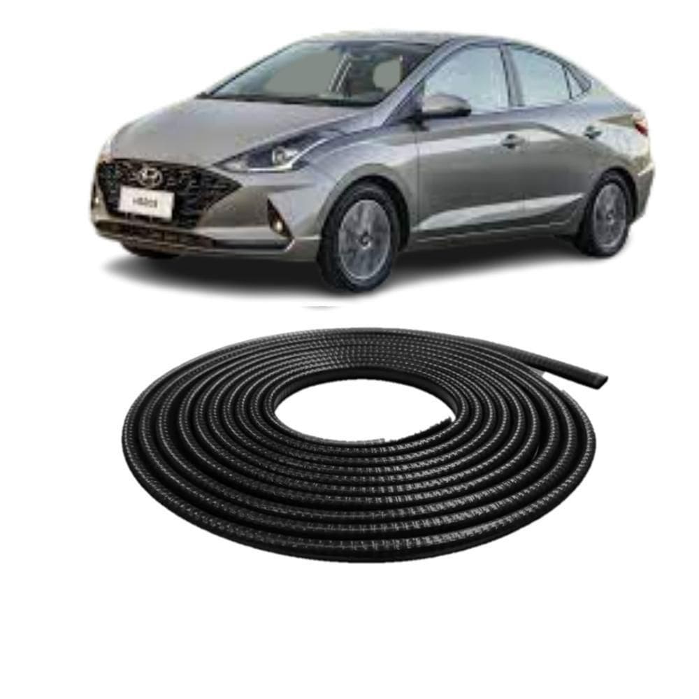 Borracha Protetora Borda Porta Preta Hb20 Sedan 5m 7x14