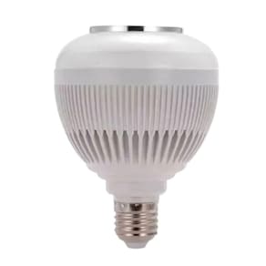 Lâmpada Musical E Caixa De Som 12w Bluetooth Luz Led Rgb Com Controle Remoto