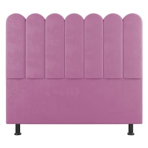Cabeceira Cama Box Solteiro Lana 100cm Suede Rosa - Abmaza
