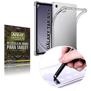 Capa + Caneta Para Tab A9 Plus + Película de Vidro 3D - Armyshield