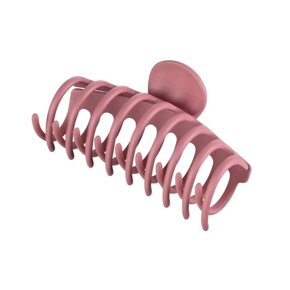 Piranha Maxi Grande Proart Design Moderno Para Prender Cabelos Sem Danificar Os Fios Rosa