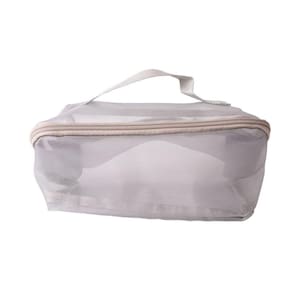 Necessaire De Tela Com Divisória Leve E Organizada Miss Frandy Cinza