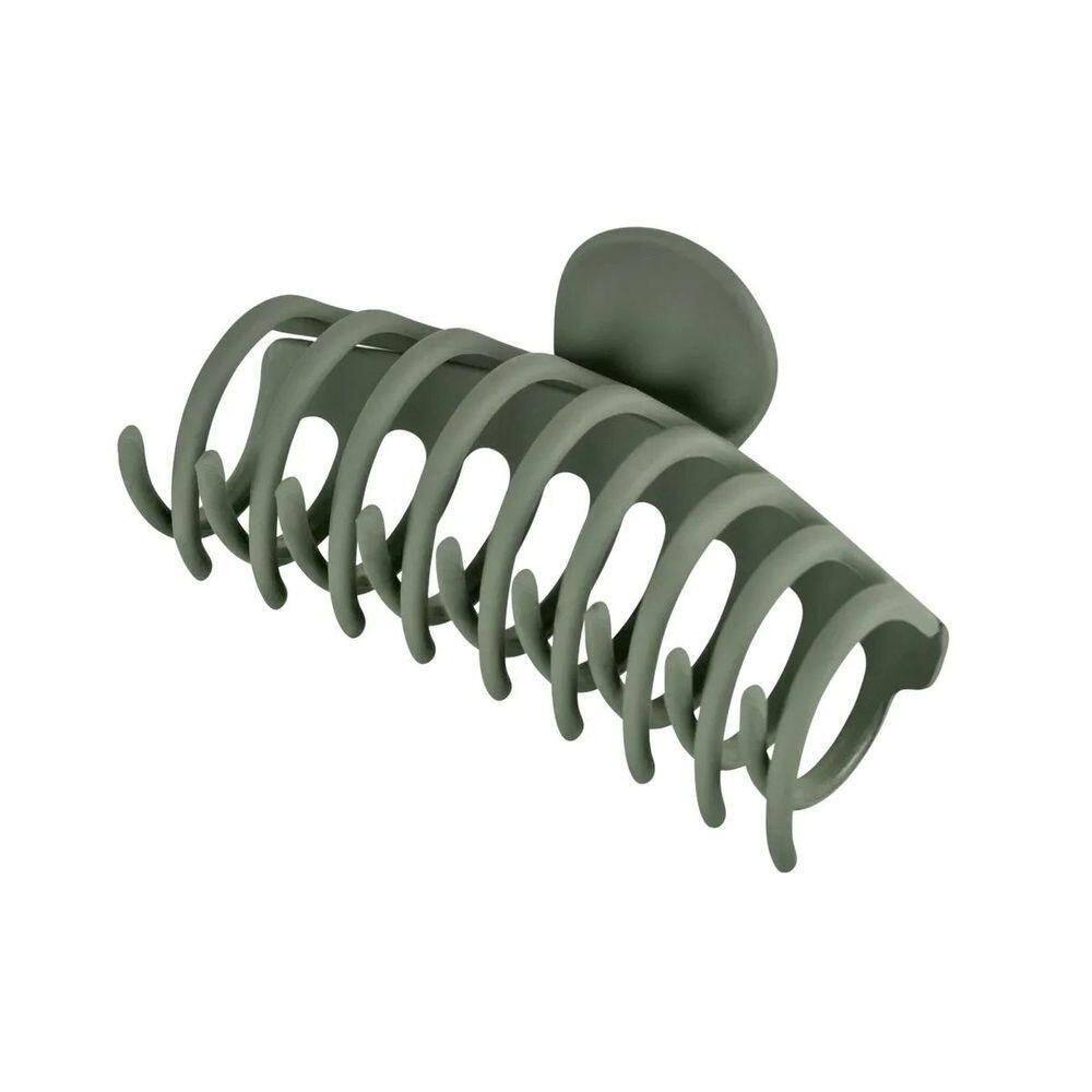Piranha Maxi Grande Proart Design Moderno Para Prender Cabelos Sem Danificar Os Fios Verde
