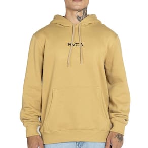 Moletom RVCA Canguru Tonally 270G WT25 Masculino Mostarda