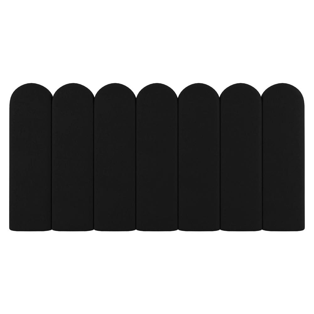 Painel Cabeceira Cama Box Casal Lana 140cm Linho Preto - Abmaza