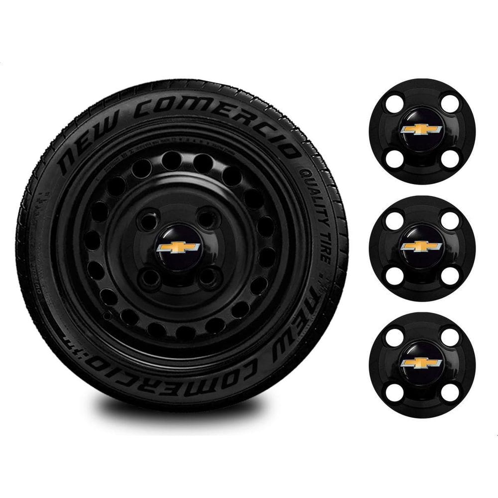 Jogo Centro De Roda De Ferro Miolo Cobalt Gm Chevrolet