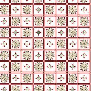 Papel De Parede Azulejo Flores Vermelhas Cozinha E Banheiro