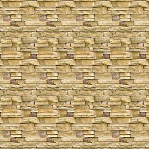 Papel Parede Pedra Tijolos Canjiquinha Amarelo Autocolante