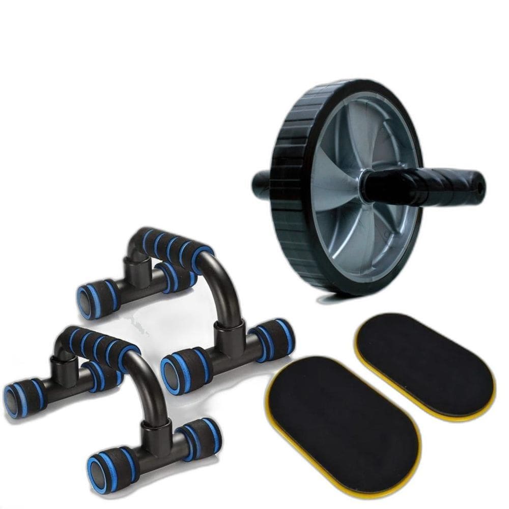 Kit Funcional Rolo Roda Com Apoio Abwheel Fit + Slide Disc