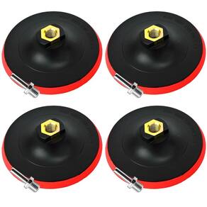 Suporte Borracha Disco De Lixa 125Mm Com Adaptador 04 Un