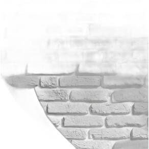 Papel De Parede Adesivo Lavavel Tijolinho Branco 0,57 X 3M