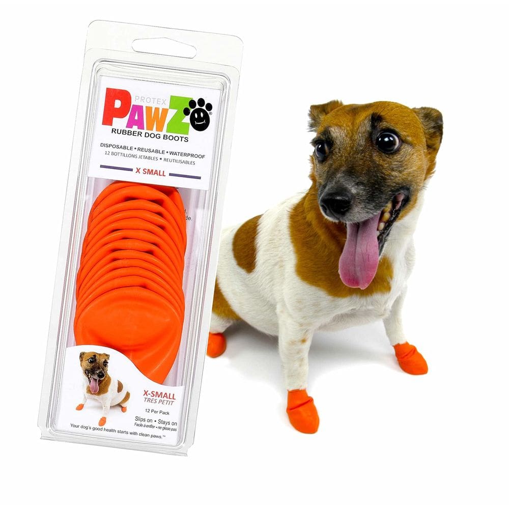 Botas para cães Protex PawZ Rubber All-Weather XS Orange