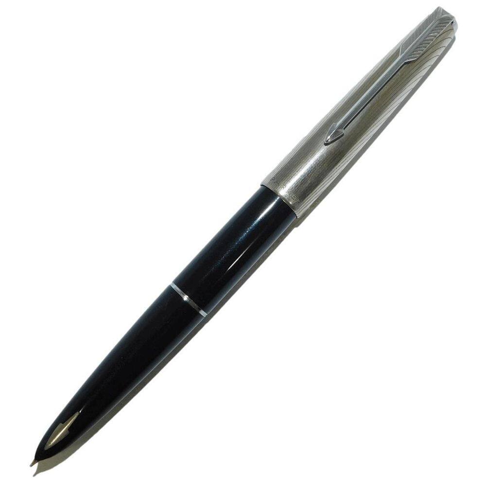 Caneta Tinteiro Parker 61 Usa Legacy Black Pena Ouro 14K Nos