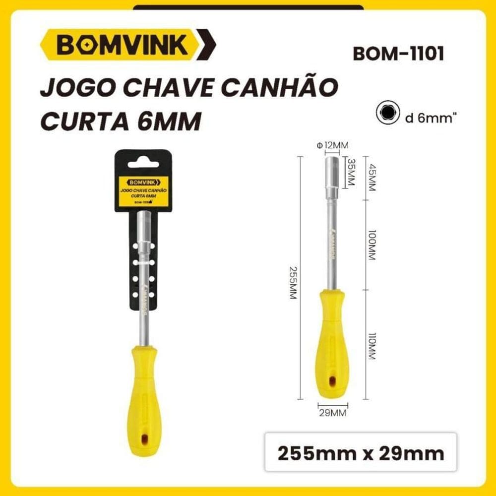 Chave Canhão 6Mm Bom-1101