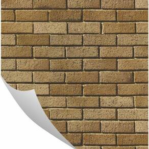 Papel De Parede Adesivo Lavavel Tijolinho Pedra 0,57 X 3M