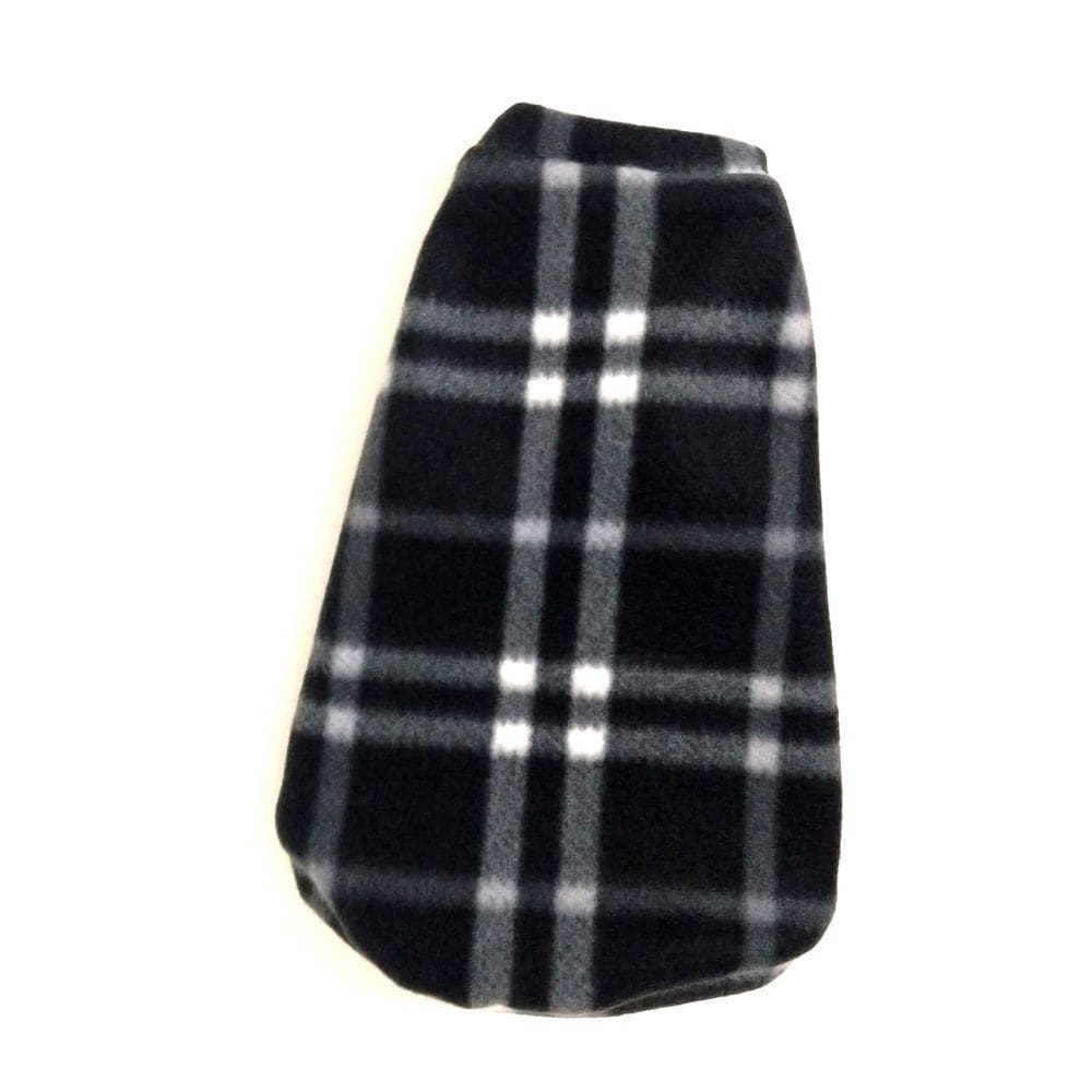 Roupa Capa Soft Para Cachorro Xadrez Preto Tamanho Gg