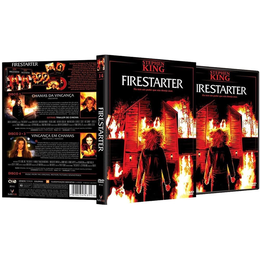 Box Col. Stephen King Volume 14 - Firestarter /Filme + Série