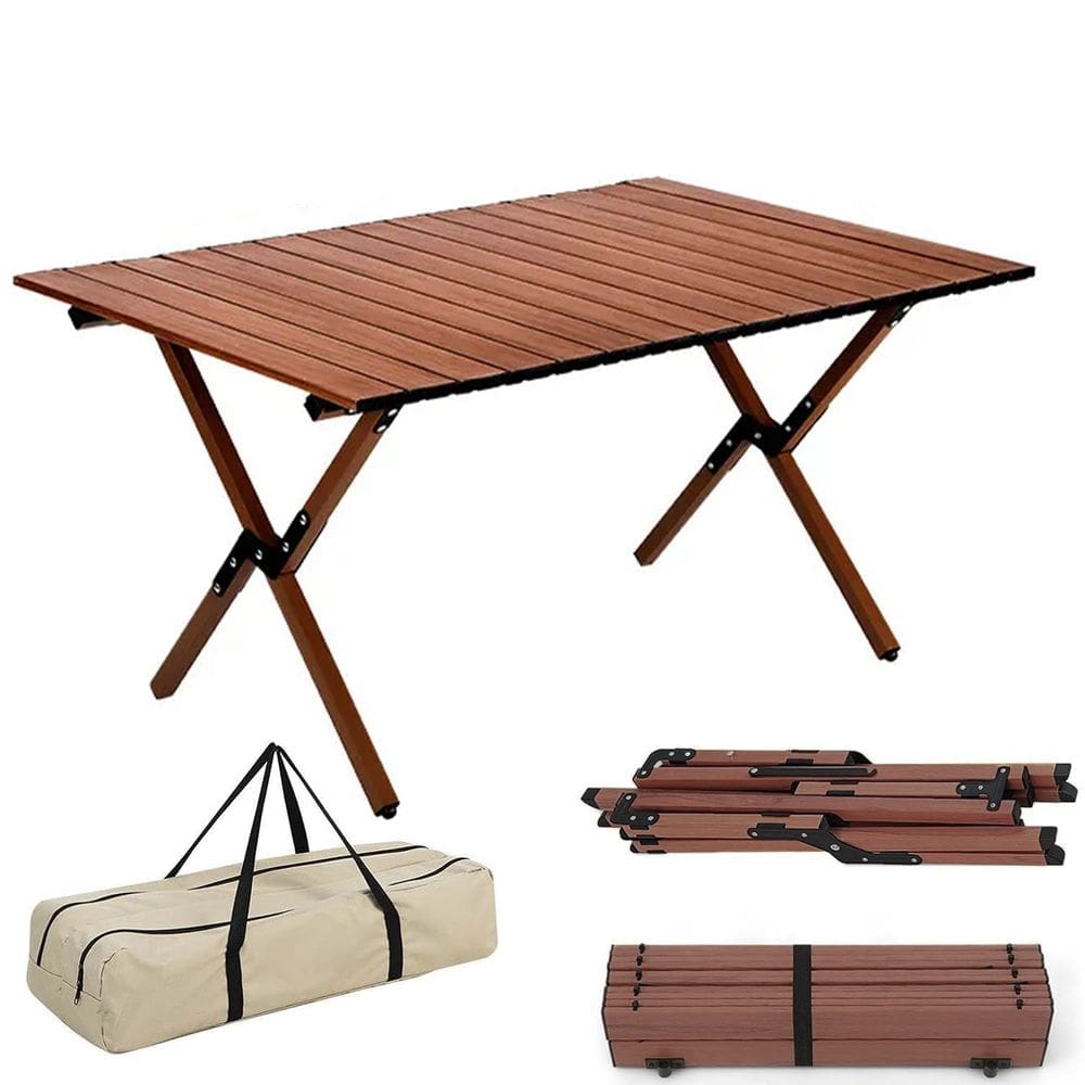Mesa Dobravel Bolsa Portatil Compacta Acampamento Jardim Quintal Varanda Lazer