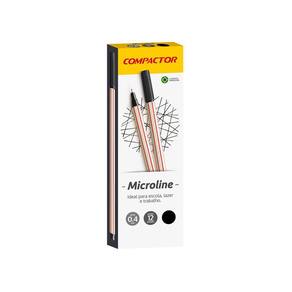 Microline 0.4Mm Preta 12 Un Compactor