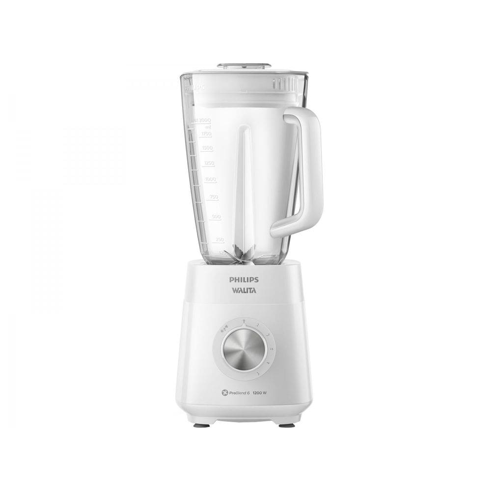 LIQUIDIFICADOR PHILIPS WALITA 1200W C/ 5 VELOCIDADES FUNÇÃO PULSAR Branco 220V