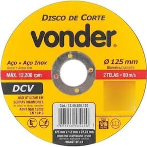 Cx Disco Vonder 125Mm 25 Und