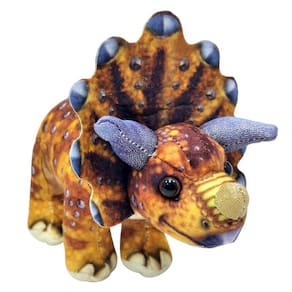 Dinossauro Triceratops Pelúcia Com 21 Cm Comp. Fofinho