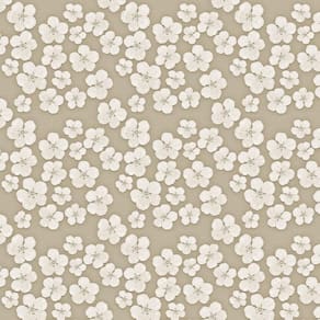 Papel Parede Floral Flores Brancas Autocolante Sala Quarto